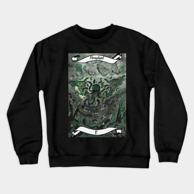 Hierophant - Lovecraft Tarot Card Crewneck Sweatshirt by BladeAvenger